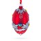 Florence Designer Jeweled Pendant Necklace Glass Egg Christmas Ornament 4 Inches